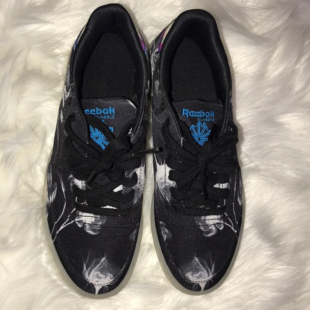 Floral Reebok sneakers